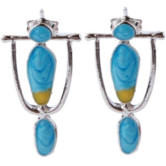 Boho geo earrings S848 - Picture 1 of 5